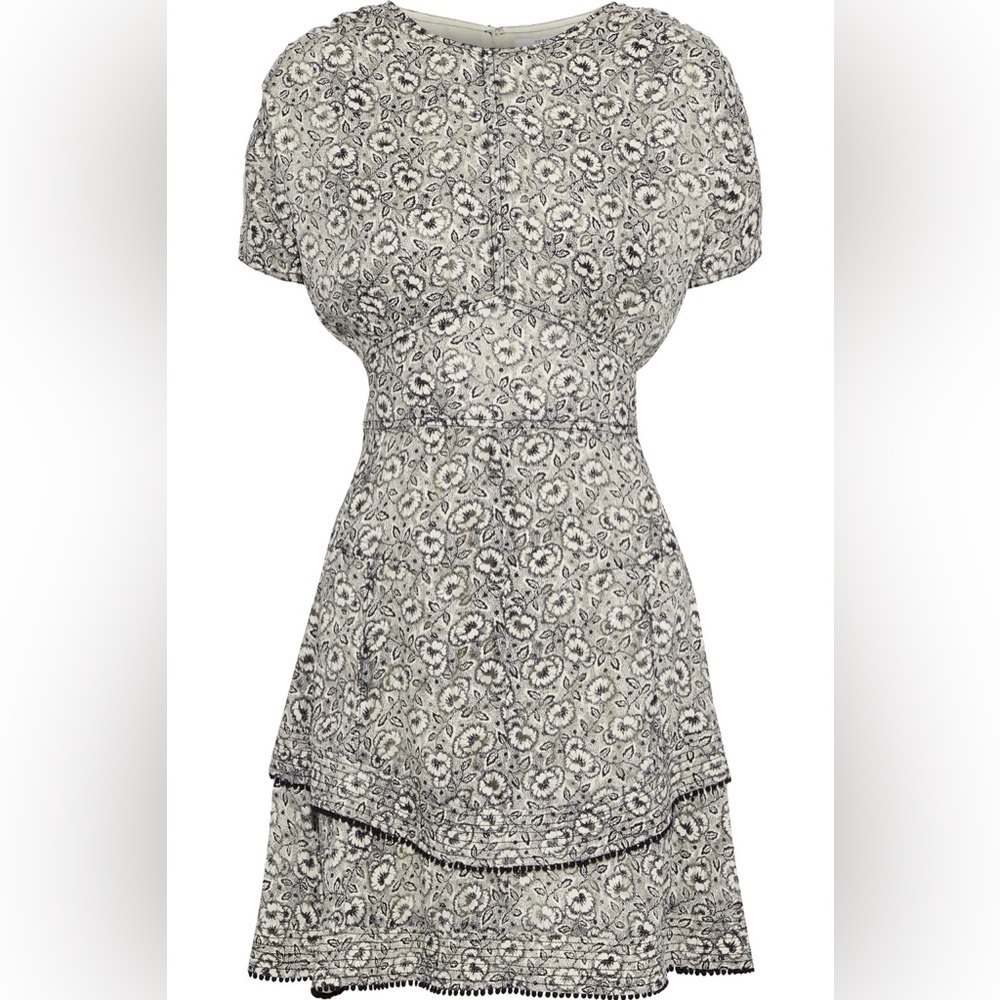 Derek Lam 10 Crosby Silk-Blend Floral Mini Dress - Size 10
